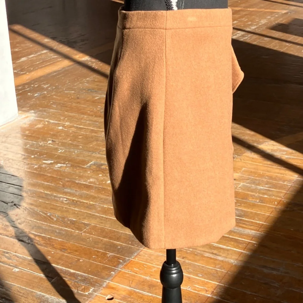 J. Crew Mercantile Camel toned wool blend mini skirt